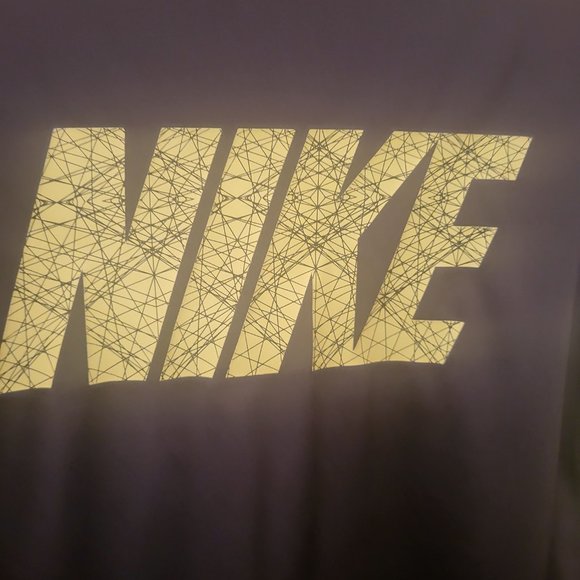 Nike DRI-FIT Long Sleeve Charcoal Gray & Neon Athletic Shirt Boys Large - Picture 6 of 9